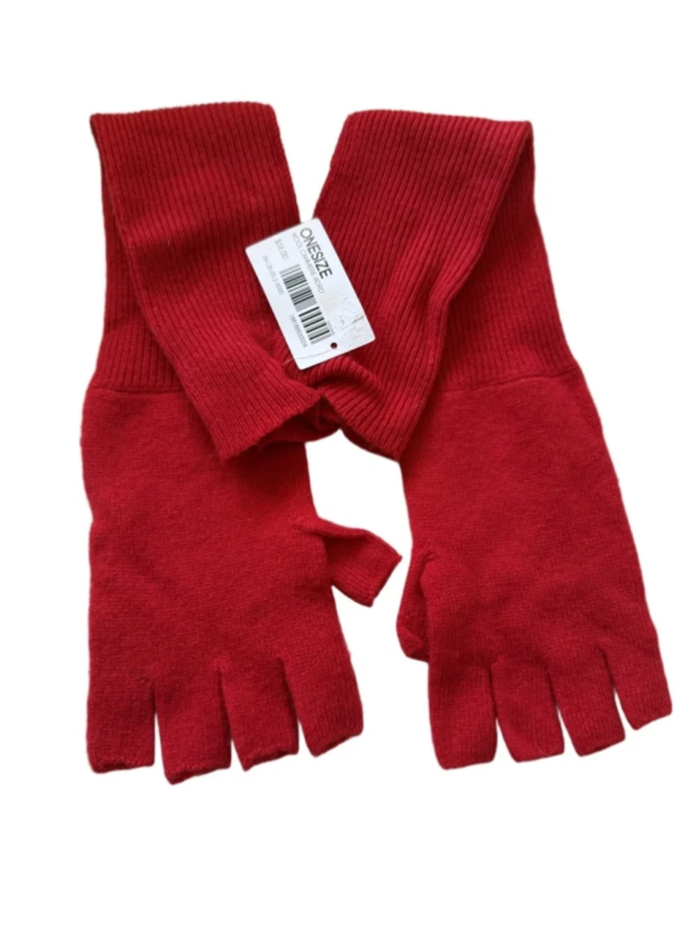 NWT Wool Cashmere Convertible Gloves RED